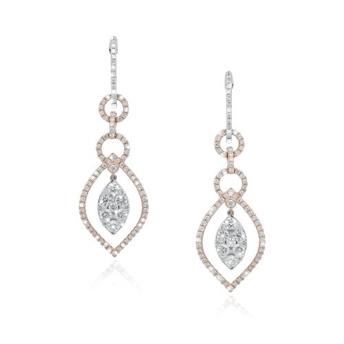 Diamond Statement Drop Earrings 1.43ct Total Weight